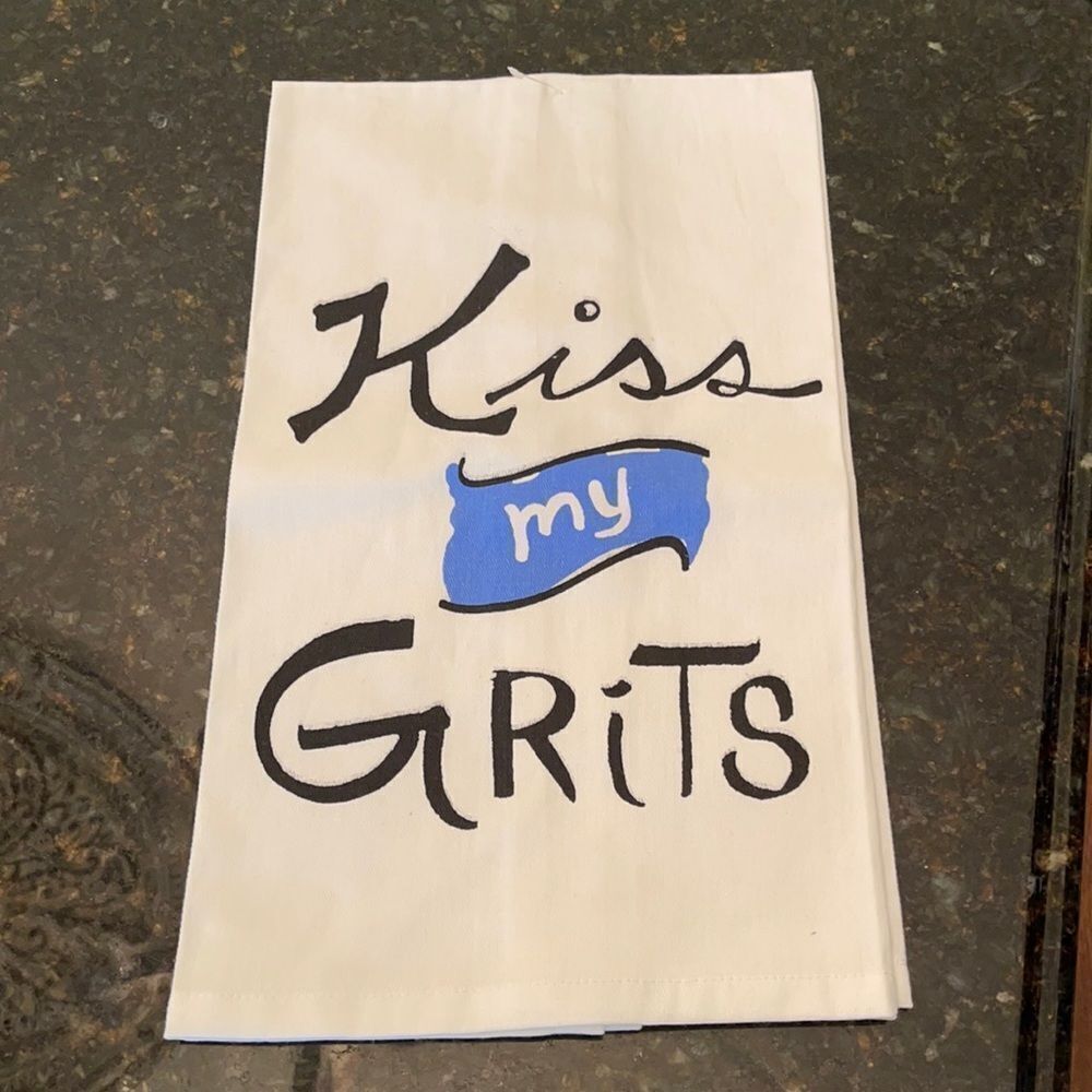 NWT Sonoma *Kiss My Grits* Tea Bread Towel